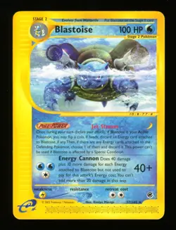 Blastoise - 37/165 - Expedition Base Set - Non Holo Rare - Pokemon Card - Image 4
