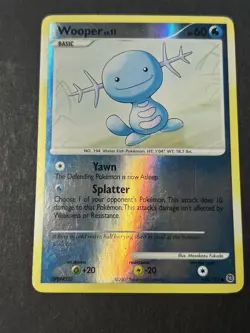 Wooper 118/132 Reverse Holo Secret Wonders Pokemon Card MP - Image 2
