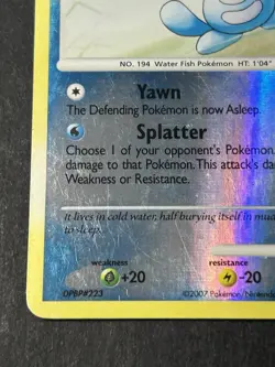 Wooper 118/132 Reverse Holo Secret Wonders Pokemon Card MP - Image 5