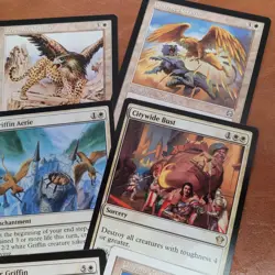 White **GRIFFINS** Custom Beginner Tribal Commander Magic Deck of 100 MTG Cards - Image 4