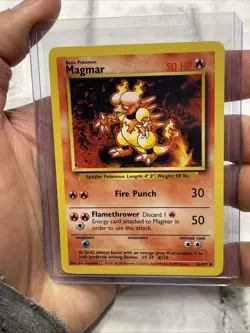Magmar 36/102 Base Set Pokemon Card Uncommon Vintage Vtg NM/MT Never Played TCG - Image 1