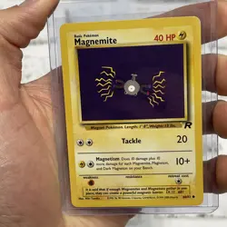 Pokemon Magnemite 60/82 Team Rocket Regular Common Pokemon Card LP+ Vintage Vtg - Image 1