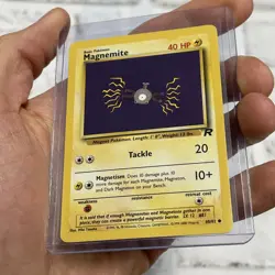 Pokemon Magnemite 60/82 Team Rocket Regular Common Pokemon Card LP+ Vintage Vtg - Image 2