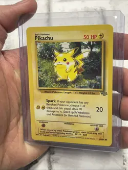 Pokemon Card Pikachu Jungle 60/64 WOTC Card Unlimited NM Near Mint Pokemon Vtg - Image 2
