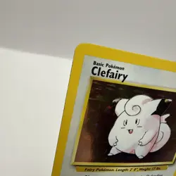 Clefairy 005/102 Base Set Holo Rare Pokemon Card 1999 WOTC MP+ - Image 2
