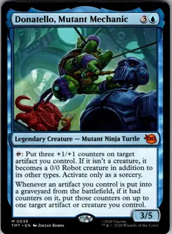MTG Donatello, Mutant Mechanic [TMT - 36] - NM/LP Read descrip [Normal] - Image 1