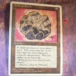 Wizards of the Coast Fellwar Stone 1995 Artifact Regular English Quinton Hoover - Image 1