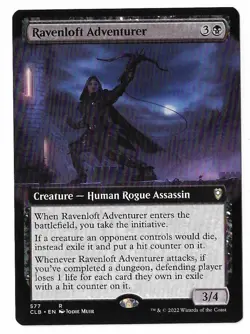 MTG Ravenloft Adventurer Extended Art Battle for Baldur's Gate (CLB) Rare #577 - Image 1