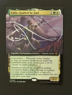Magic The Gathering Calix, Guided By Fate Extended Art March Of The Machine Foil - Image 1
