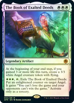 The Book of Exalted Deeds *Foil* - AFR - NM - Magic The Gathering - MTG - Image 1