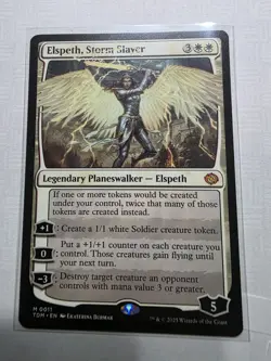 MTG - Elspeth, Storm Slayer Tarkir Dragonstorm Mythic #0011 planeswalker - Image 1