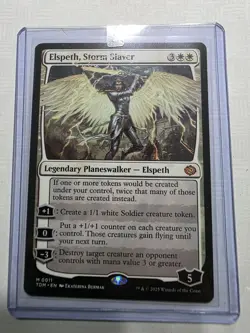 MTG - Elspeth, Storm Slayer Tarkir Dragonstorm Mythic #0011 planeswalker - Image 2