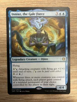 Inniaz the Gale Force U/W Fliers Commander Edh Deck Mtg Magic The Gathering - Image 1