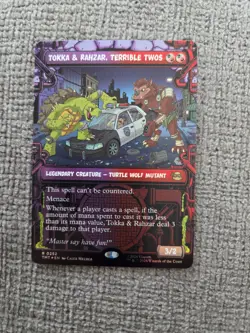 TOKKA & RAHZAR, TERRIBLE TWOS ~ NM ~ MTG - 0252 TMT TMNT SHOWCASE Foil - Image 1