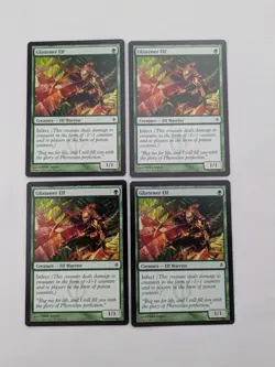 4x Glistener Elf (New Phyrexia, Common, 111, 2011) Magic The Gathering Playset - Image 1
