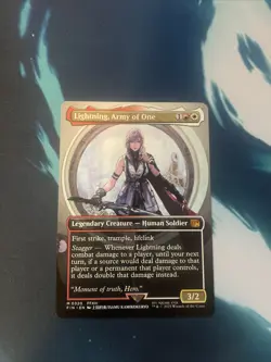 Lightning, Army of One (0320) (Borderless) Final Fantasy Mtg Nm - Image 1