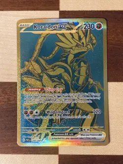 Pokemon Koraidon TCG Scarlet & Violet Paldean Fates Hyper Rare Card 245/091 NM - Image 1