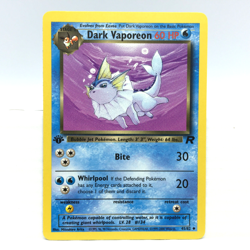 Dark Vaporeon 45/82 1st Edition Pokemon Card Team Rocket Error Off Center - Image 1