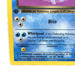 Dark Vaporeon 45/82 1st Edition Pokemon Card Team Rocket Error Off Center - Image 4