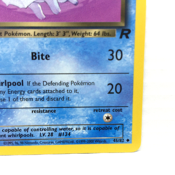 Dark Vaporeon 45/82 1st Edition Pokemon Card Team Rocket Error Off Center - Image 5