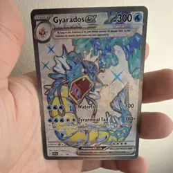 Pokemon Gyarados ex Ultra Rare Full Art Tera Holo Card SV01 225/198 300 HP - Image 1