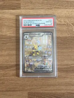 Pokemon Alakazam EX 201/165 Sir Scarlet and Violet 151 PSA Gem MT 10 - Image 1