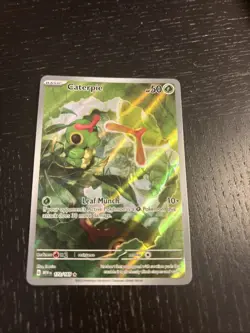 Pokemon TCG Caterpie 172/165 Scarlet & Violet 151 Illustration Rare - Image 1