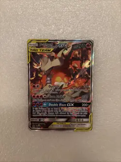 Pokemon Reshiram & Charizard GX Sm201 Tag Team GX Holo Promo [HP] - Image 1