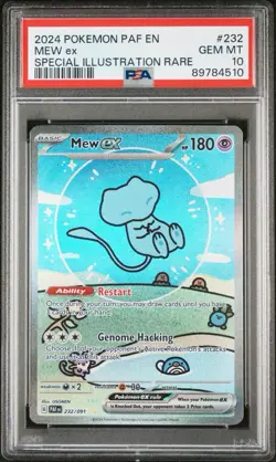 Pokemon Mew EX Bubble Mew PSA 10 Gem Mint 232/091 Sir SV Paldean Fates 2024 ✨🌀 - Image 1