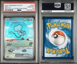 Pokemon Mew EX Bubble Mew PSA 10 Gem Mint 232/091 Sir SV Paldean Fates 2024 ✨🌀 - Image 3
