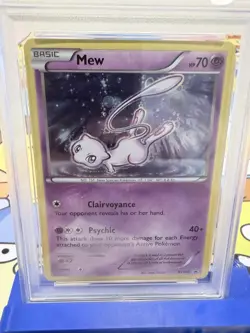 2017 Pokemon XY Mew Holo XY192 Black Star Promo PSA 8 NM-MT - Image 3