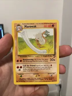 Marowak 52/130 Regular Base Set 2 Pokemon WOTC VLP - Image 1