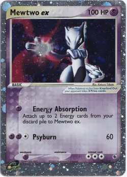 Pokemon Mewtwo ex Holo Ruby & Sapphire 101/109 EXC English - Image 1