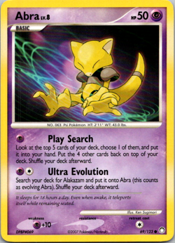 Abra - 69/123 - Common - Mysterious Treasures #69 Pokemon TCG - Image 1