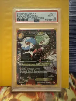 2016 POKEMON XY GENERATIONS RADIANT COLLECTION #RC31 FA/M GARDEVOIR EX PSA 8 - Image 1