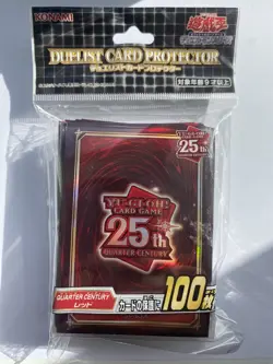 Yu-Gi-Oh Sleeves Quarter Century RED Official Konami OCG 100 NEW - Image 1