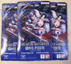 One Piece Sealed Lot 6 Sleeved Booster Packs OP14 x3 - EB-03 x3. - Image 5