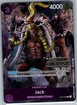 Jack (Offline Regional 2023) [Finalist] ST04-008 English - One Piece Card - NM - Image 1
