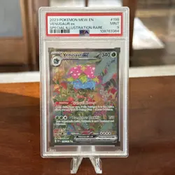 2023 Venusaur EX Pokemon Mew EN 151 SPECIAL ILLUSTRATION RARE SIR 198/165 PSA 9 - Image 1