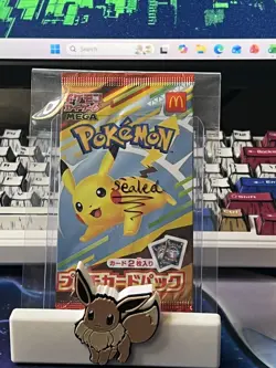 Pokemon TCG McDonalds Promotion Collaboration Booster Pack SEALED Japanese MEGA - Image 1