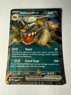 Mabosstiff ex - 086 Pokemon Jumbo Oversized Card - (27) - Image 1