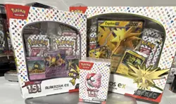 Pokemon TCG Scarlet & Violet 151 Alakazam ex Zapdos ex Booster Bundle Sealed Lot - Image 1