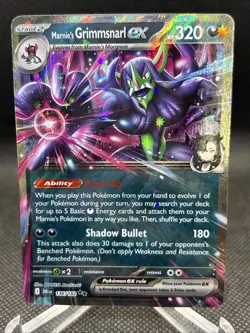 Marnie's Grimmsnarl ex DESTINED RIVALS 136/182 Double Rare Pokemon Card - Image 1
