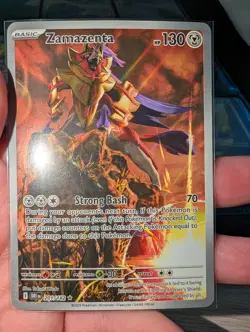 Zamazenta 201/182 - Illustration Rare - Destined Rivals Pokemon SV10 IR NM - Image 3