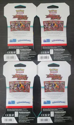 Pokemon TCG Destined Rivals Sleeved Booster Packs FULL PACK ART SET - Image 2