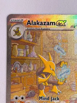 Pokemon TCG Alakazam EX #201/165 - Scarlet & Violet 151 - Holo SIR NM - Image 3