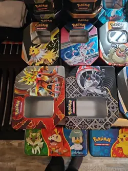 Assorted Pokemon Tins - Empty - Great Condition Lot Of 21 - Image 2