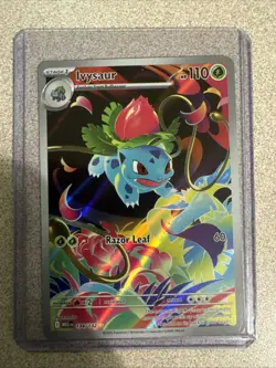 Pokemon TCG Ivysaur Mega Evolutions 134/132 NM Shiny Rare Illustration Rare - Image 1