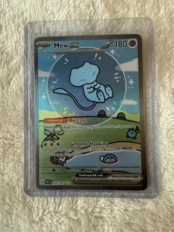 Pokemon Mew ex 232/091 Paldean Fates Special Illustration Rare Holo Bubble Mew - Image 1