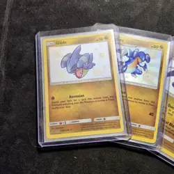SHINY HOLO RARE Gible + Gabite + Garchomp SET Pokemon SV40/SV94 Hidden Fates NM - Image 2